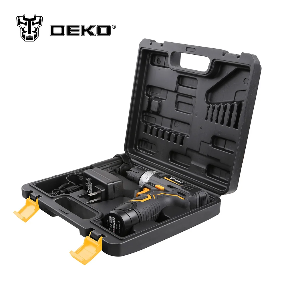 DEKO Original BMC Plastic Box Tool Case for 12V Cordless Drill GCD12DU3 not include Cordless Drill