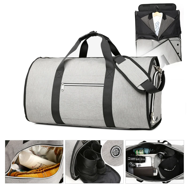 High Quality Men Travel Garment Bag Shoulder Duffel Bag Carry on