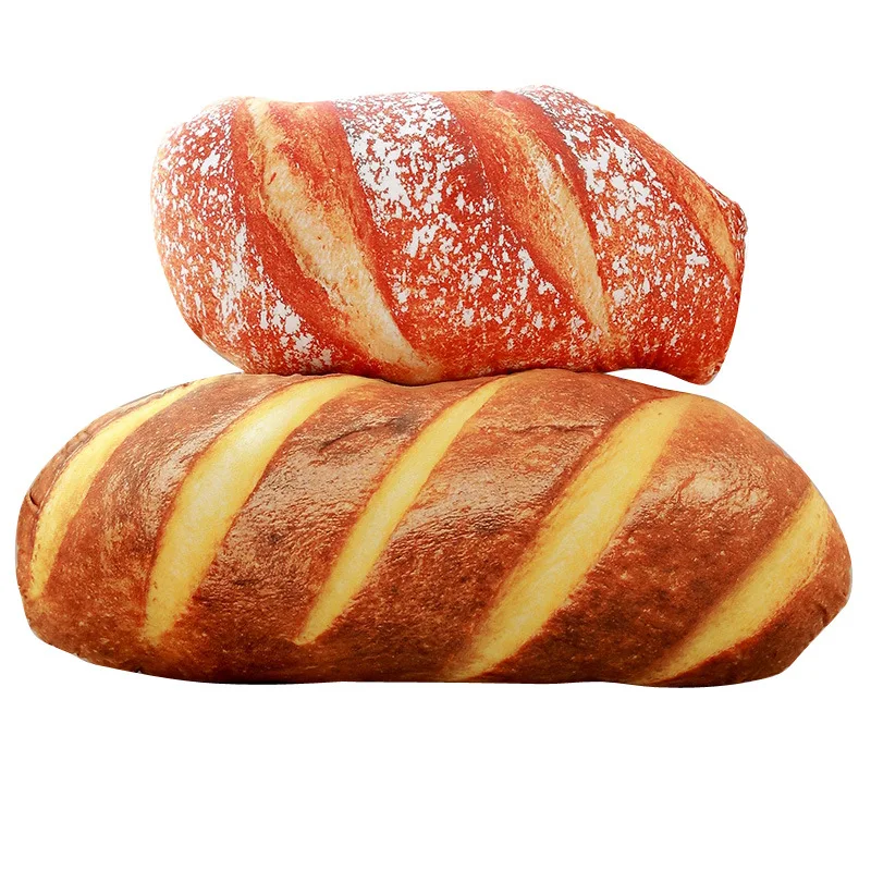 

1pc soft Simulational Plush Bread Shape Pillow funny food nap pillow Plush Nap Cushion kids toy Birthday Gift