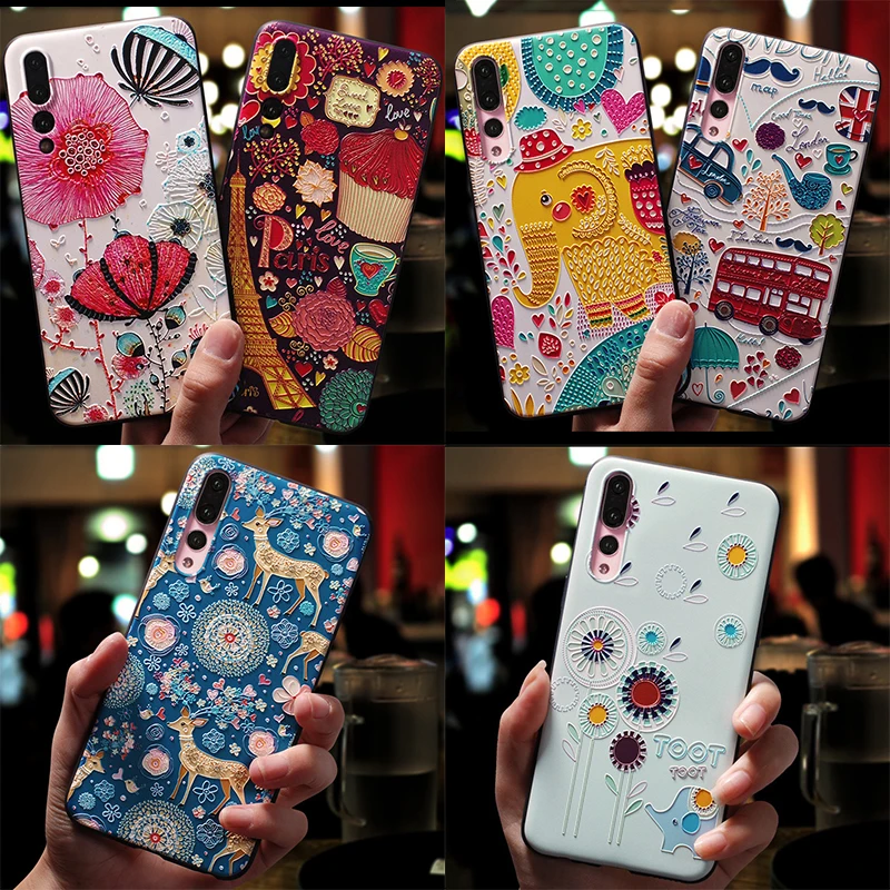 

Soft 3D Emboss Cartoon Case For Huawei Honor 7A Pro 8X 9 Lite 10 For Huawei Nova 3 3i P30 P20 P8 P9 P10 Mate 10 20 Lite Pro Case