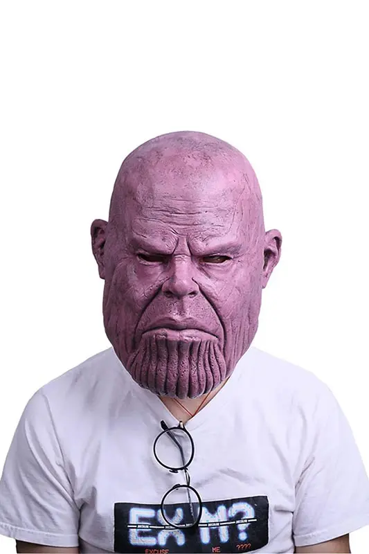 

2018 Movie Avengers Infinity War Thanos Cosplay Mask Latex for superhero Halloween Party Cosplay Costume Helmet Halloween