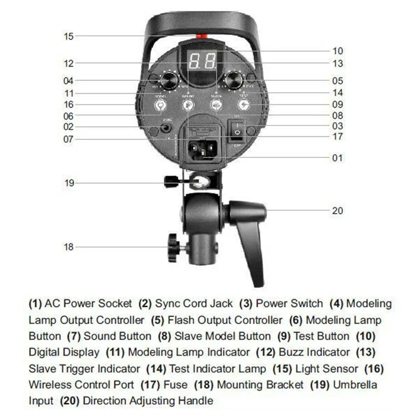 GODOX DS200 Flash speedlite 5