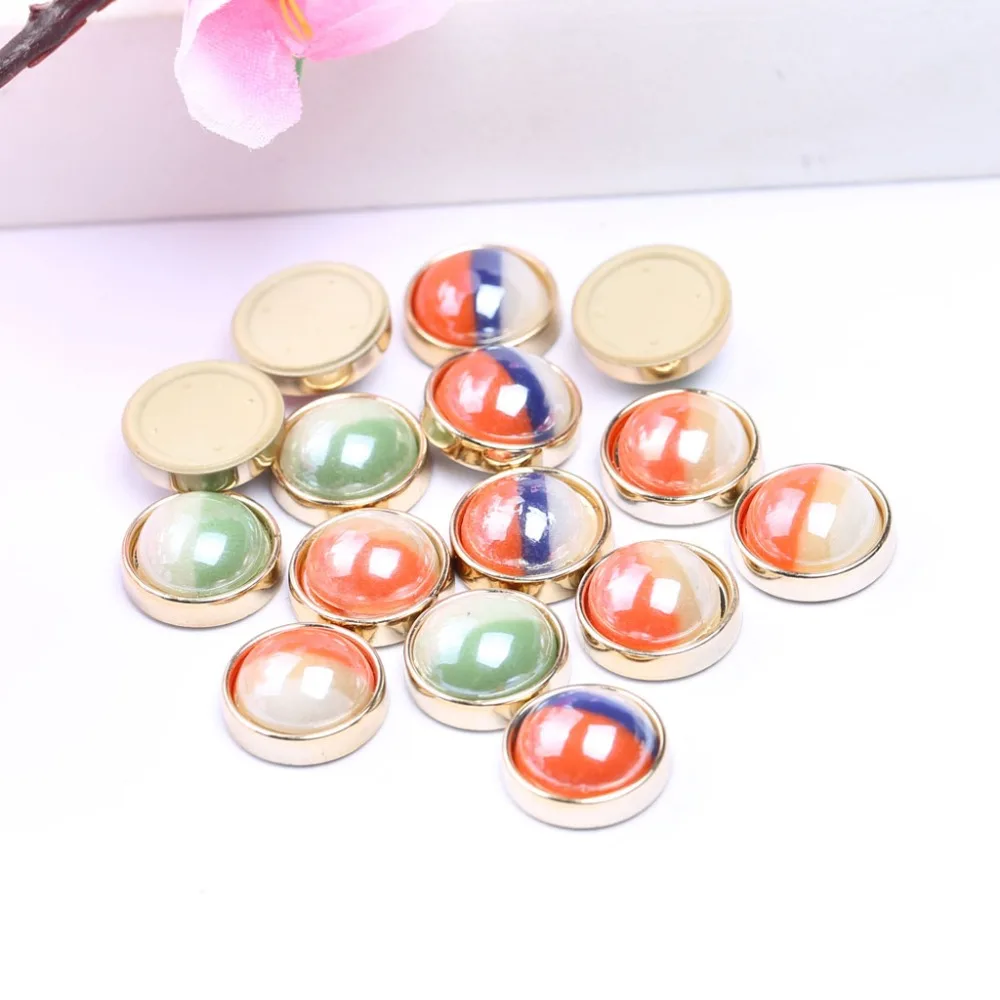 

reidgaller 50pcs flatback round dome glitter resin cabochon 12mm for earrings jewelry making diy embellishment accessories