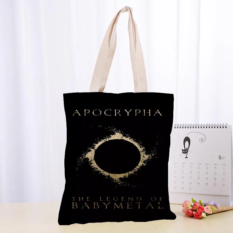 Высококачественная тканевая сумка BABYMETAL модная прочная женская из хлопка и льна