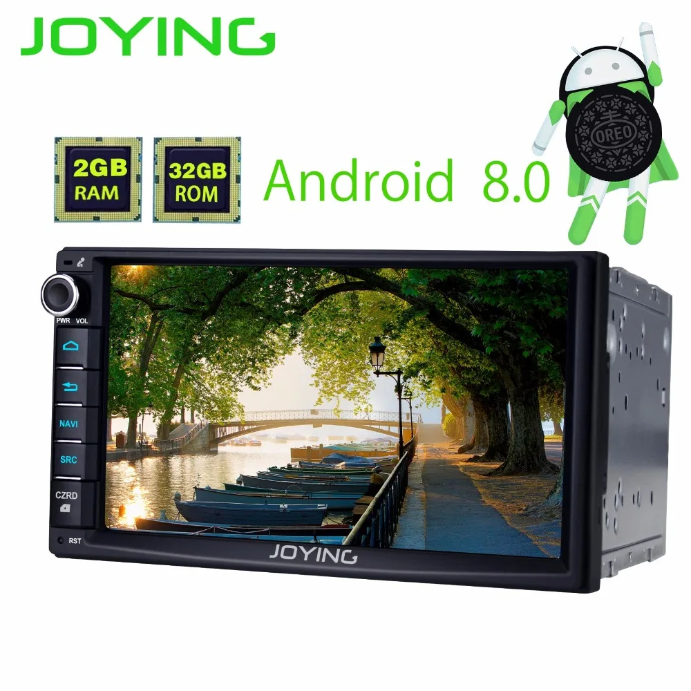 

Joying 2 din car radio 7'' HD Player Touch Screen Digital Android 8.0 Oreo GPS Navi with Carplay Wifi Bluetooth Universal 2din