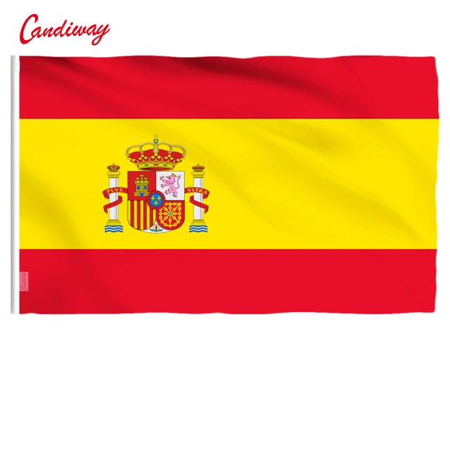spanish flag polyester flag