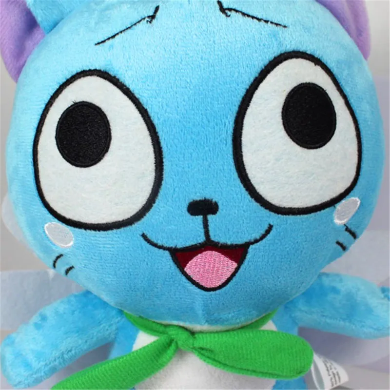 Anime Cartoon Fairy Tail Happy Blue Cat Neko Plush Toys Peluche Stuffed Dolls Baby Kids Friends Gift 1230cm  (5)