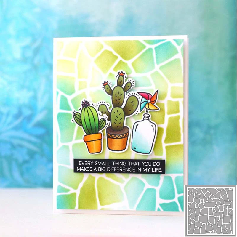 

Cobblestone Ground Stencil for DIY Scrapbooking New 2019 DIY Paper Cards Making Fun Plastic Templates Decoration Embellishment