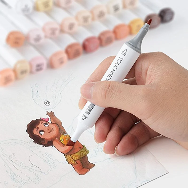 

Marker Pens set Double Tip professional brush pen Sketch Markers For Painting Drawing Manga Design Art Supplies marker