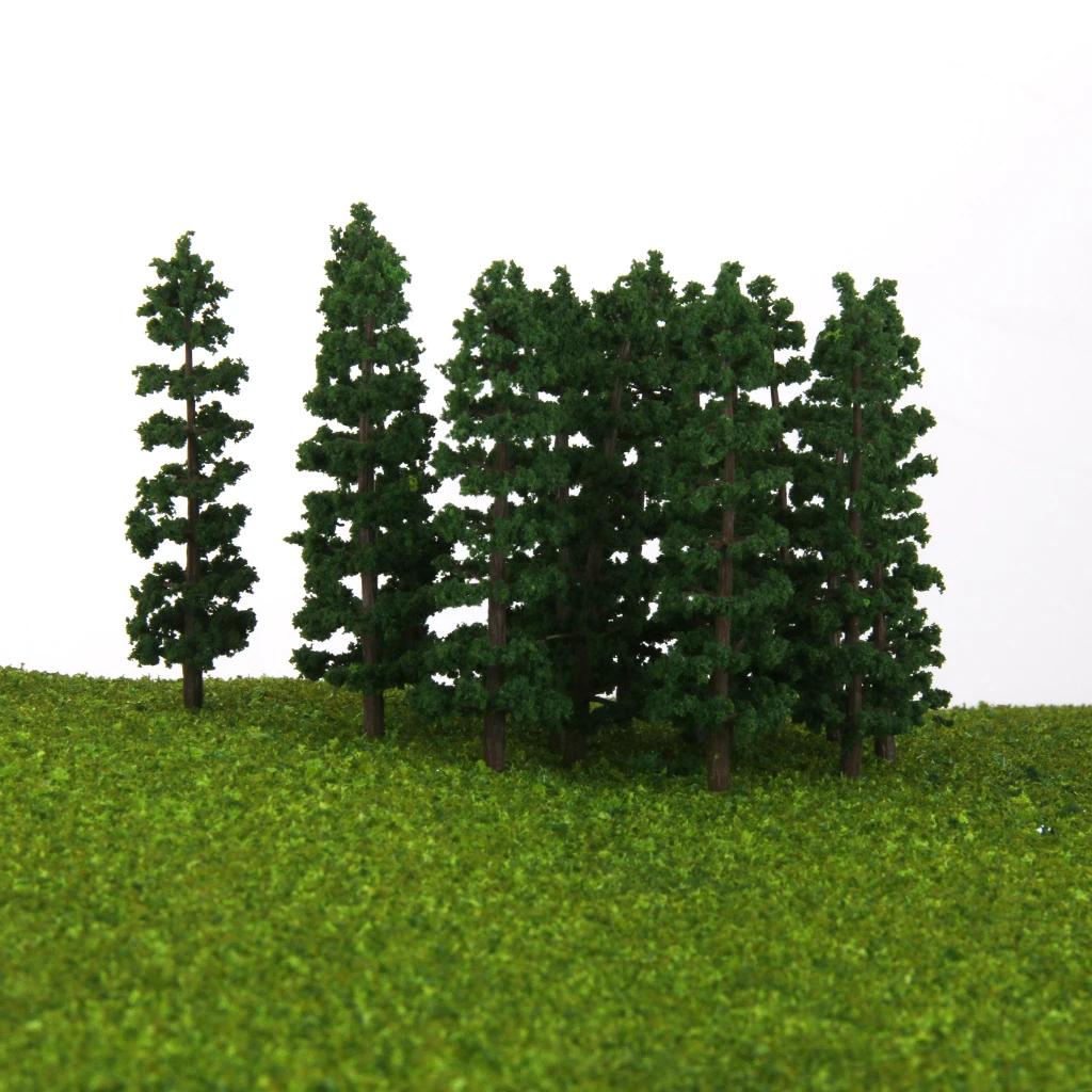 40 шт. пластик окрашенные пейзажи Пейзаж Поезд Модель деревья весы 1/100 HO DIY макет лес диорама сцены интимные аксессуары