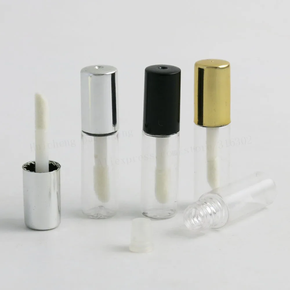 100 x Empty Small 1.2ml Plastic Clear Lip Balm Gloss Tubes Bottle Containers Lipstick Fashion