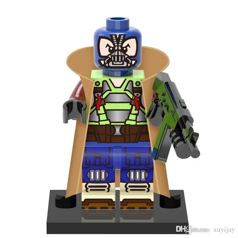 Goedkoop Enkele Verkoop Bane met Mantel Batman DC Universe Justice League SUPER HEROES Minifig Monteren Model Bouwstenen Kinderen Speelgoed Gift