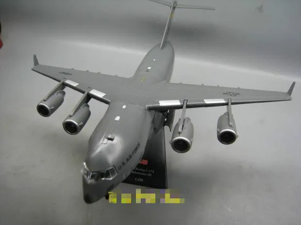 

AMER 1/200 Scale USA C-17 Globemaster III Military Transport Aircraft Diecast Metal Plane Model Toy For Gift,Collection