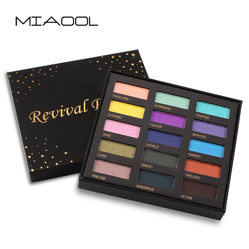 

MIAOOL Eye Shadow Multicolor Waterproof Women Shimmer Glitter Eye Shadow Powder Palette Matte Eyeshadow Cosmetic Makeup