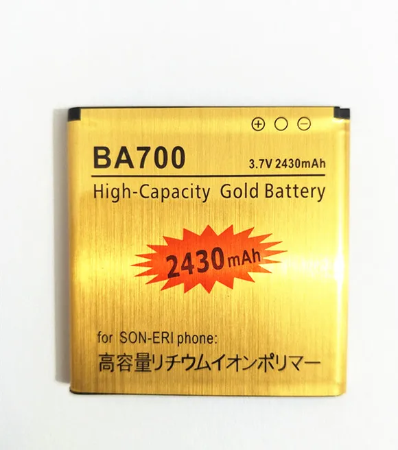 Аккумулятор AZK GOLD BA700 на 2430 мАч для Sony Xperia Neo MT15i Pro MK16i Ray ST18i V MT11i MT27i MT15a ST21i высокое