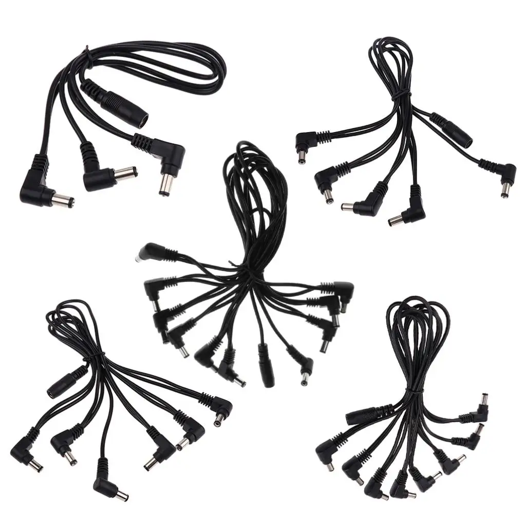 Electric Guitar Cable Effect Pedals Adapter 9V 1A Power Supply Cable Splits 1 to More Power Outputs Cable Electric Guitar Parts