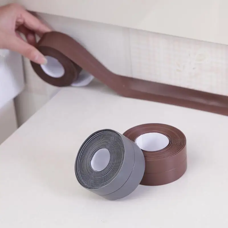 3.2M Self Adhesive Waterproof Mildew Proof Adhesive Tape Bathroom Toilet Wall Corner Sealing Sticker For Home Decoration