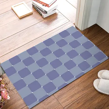 

Modern Purple Square Geometric Welcome Door Mats Kitchen Floor Bath Entrance Rug Mat Absorbent Indoor Bathroom Decor Doormats