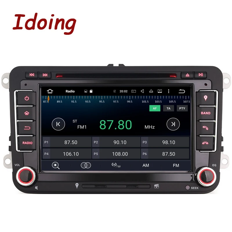 Cheap Idoing 2Din Android7.1For Volkswagen Touran/Passat/B6 Steering Wheel Car DVD Multimedia Video Player Quad Core GPS Navigation 3G 3