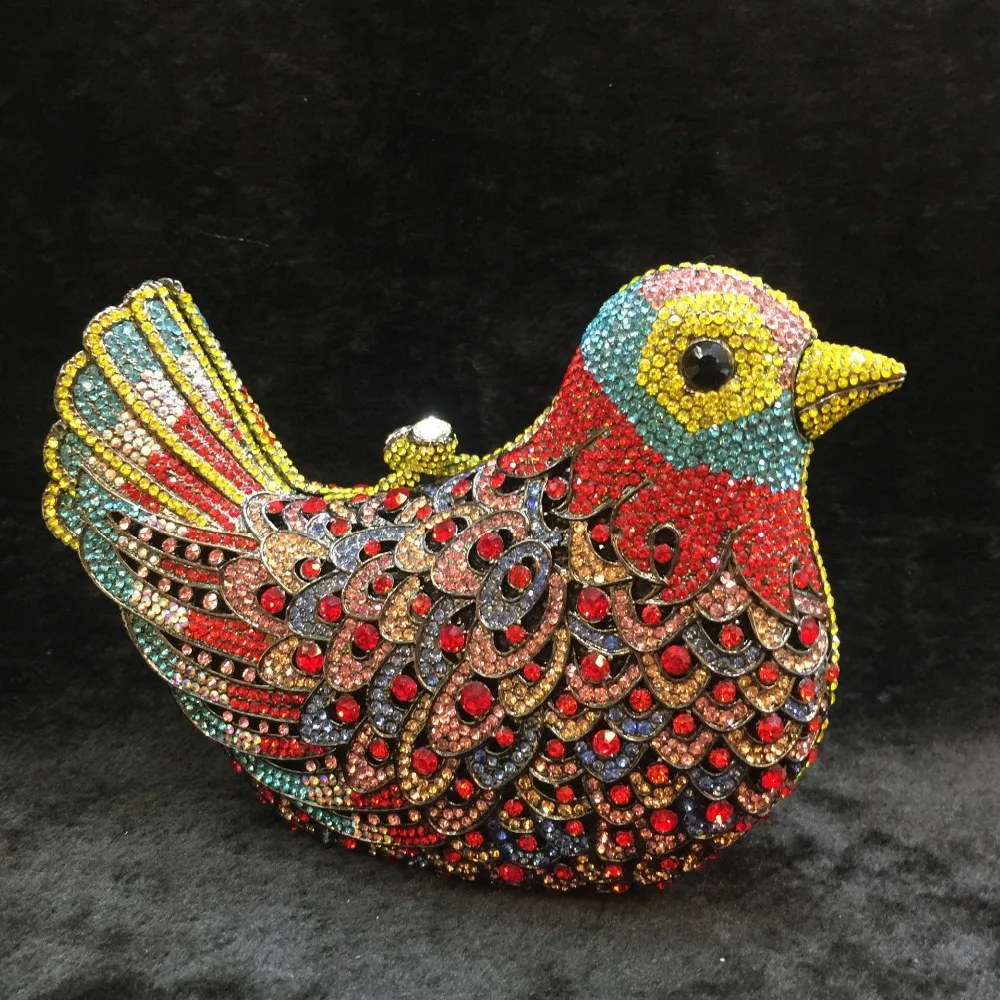 XIYUAN multi colour Women bird Evening Bags Ladies New Luxury Evening