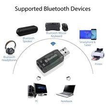 Автомобильный bluetooth-приемник передатчик V4.2 Mini 3,5 мм AUX звуковая карта USB Беспроводная Автомобильная стерео музыка для динамика ТВ ПК наушники