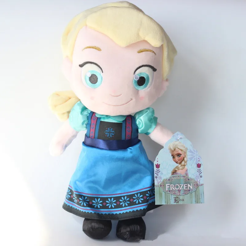 Детские игрушки Disney версии 30 см Q плюшевая кукла Эльзы Анны Холодное сердце Эльза