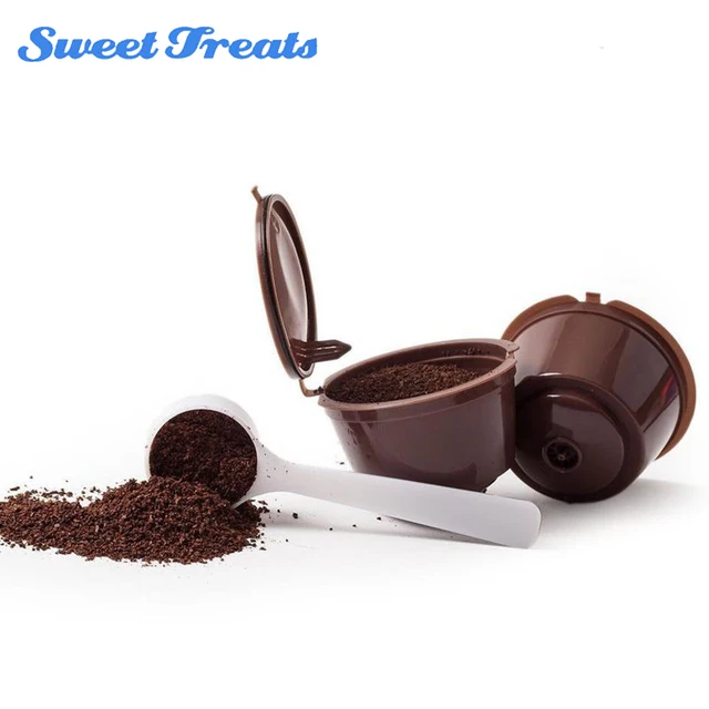 Best Price Sweettreats 3pcs/Lot Reusable Plastic Refillable Compatible Dolce Gusto Coffee Filter Baskets Capsules Coffee Filters