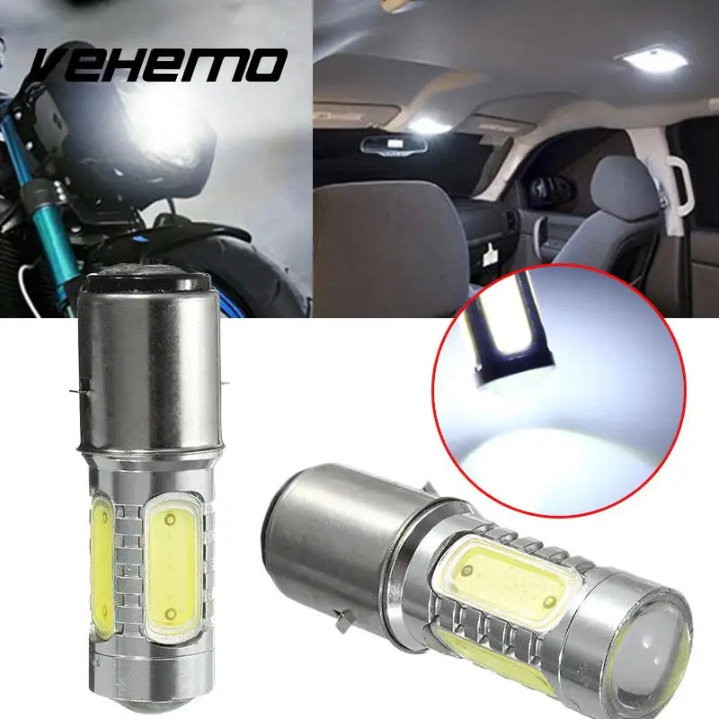 VEHEMO 1pcs 5 LED Motorcycle Scooter Moped Headlight Headlamp Bulb Fog
