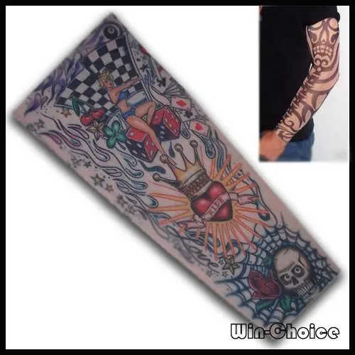 FREE SHIPPING Temporary Tattoo Sleeve 10pcs(5pairs) at wholesale price