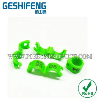 

mini size colorful plastic open bird foot ring ,pigeon ring