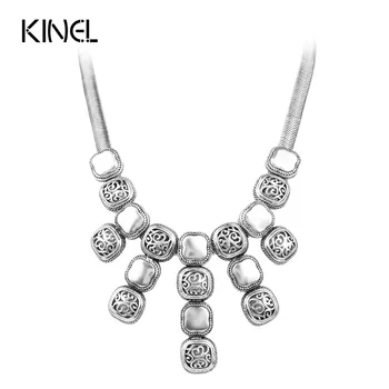

Vintage Punk Heavy Metal Necklace For Women Unique Pattern Big Pendant Necklace Bohemian Women's Jewelry 2016 New Fashion