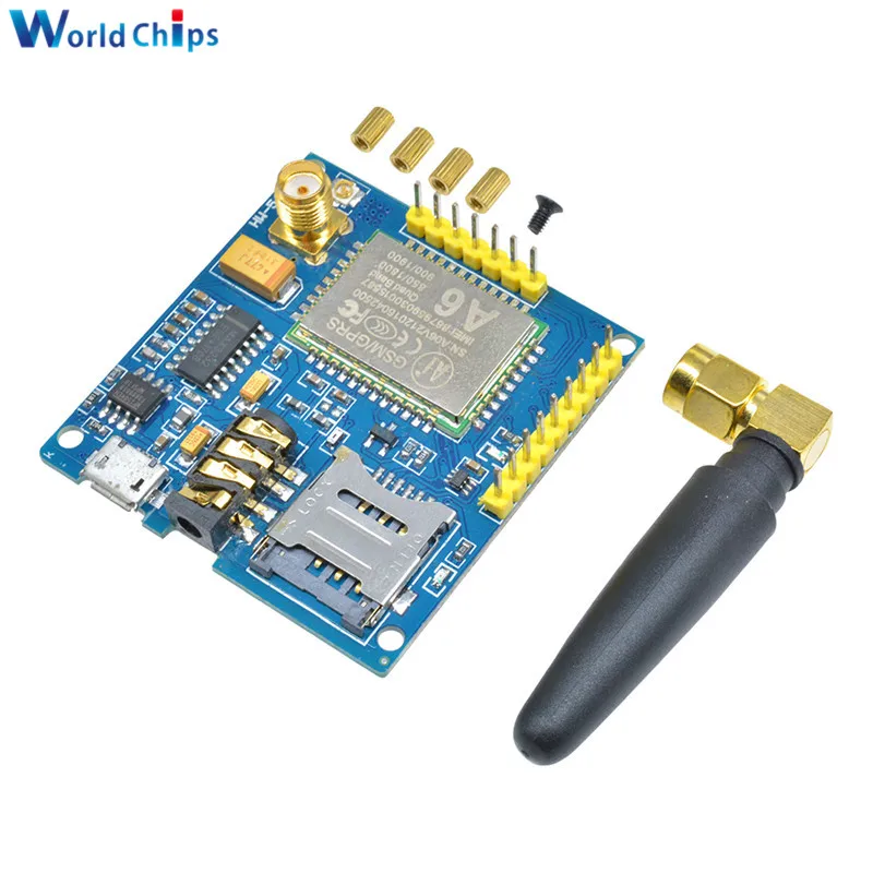 Модуль GSM A6 GPRS Pro серия Core DIY плата разработки TTL RS232 с антенной беспроводной модуль