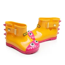 Обувь для маленьких девочек и мальчиков; непромокаемые сапоги с рисунком динозавра и акулы; водонепроницаемые противоскользящие детские сапоги; beber fille; милая детская обувь с героями мультфильмов