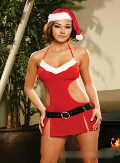 393px x 533px - Cosplay Santa Claus women porn sexy lingerie hot babydoll ...