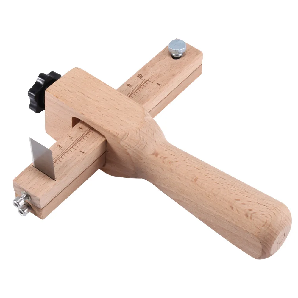 Herramienta De Corte De Cuero Tira y Correa De Madera Correa De Cuero Ajustable Cortador Bricolaje Cortadores Artesanales Con 5 Cuchillas