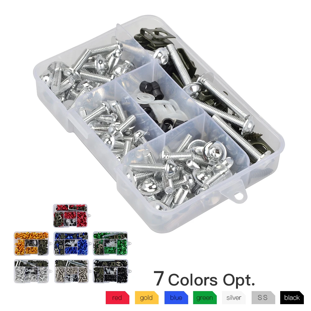 CNC Fairing Bolt Bodywork Screws Kit for Yamaha Honda Suzuki Kawasaki Aprilia M4 M5 M6