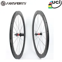 Farsport FSC50-TM-23 DT240(36 Ratchets) 50mm 23mm 700c wheel carbon tubular 50, China super light tubular carbon bike wheel rim