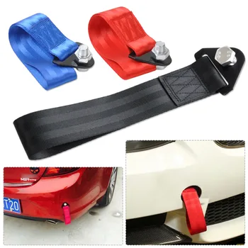 

beler High Strength Racing Tow Towing Strap Bumper Hook Trailer 10,000 LB Rating For Acura Acura TSX Audi A6 R8 Honda Civic
