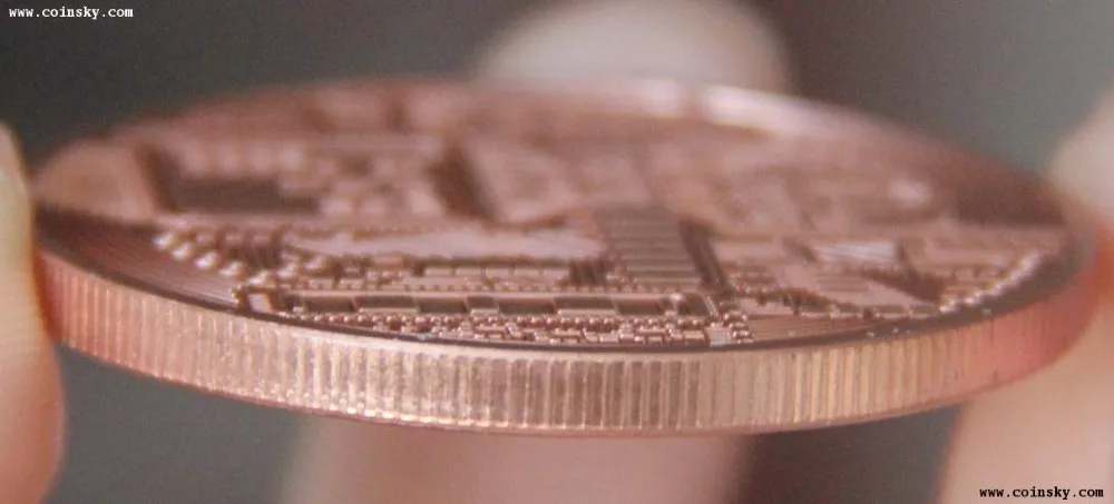 40 мм 2013 физические биткоины медное покрытие сувенирная монета медаль