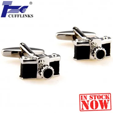 

Black Camera Cufflink Cuff Link 2 Pairs Free Shipping Promotion