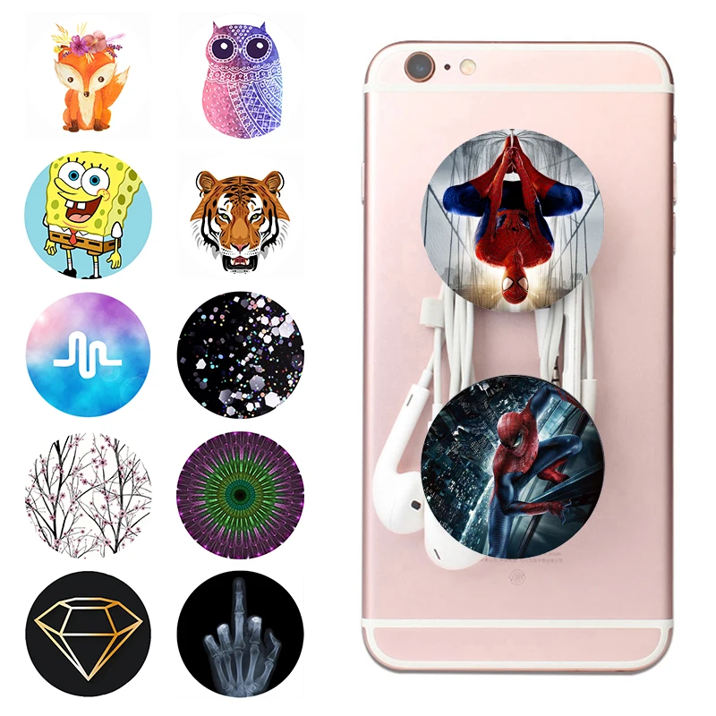 

попсокет Arrival popsoket Colored Drawing Cartoon Kids pocket socket Phone Holder Expanding Stand and Grip popsocet