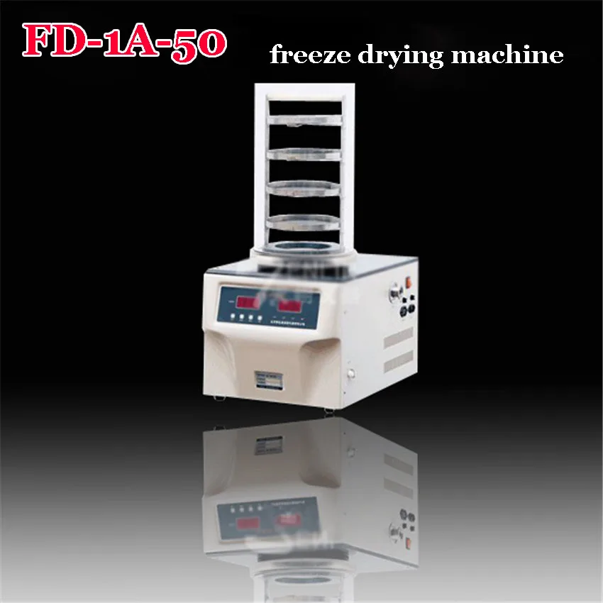 1PC FD 1A 50 vacuum freeze dryer / Laboratory lyophilizer 220V 50Hz