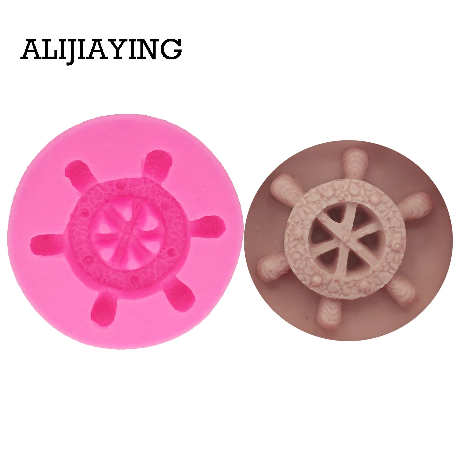 

M1331 1PC Rudder Boat Silicone Fondant Mold Cake Decorating Tools Cupcake Candy Chocolate Gumpaste Moulds Resin Clay Soap Mold