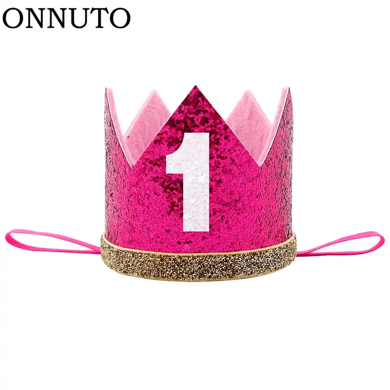 1st birthday crown headband