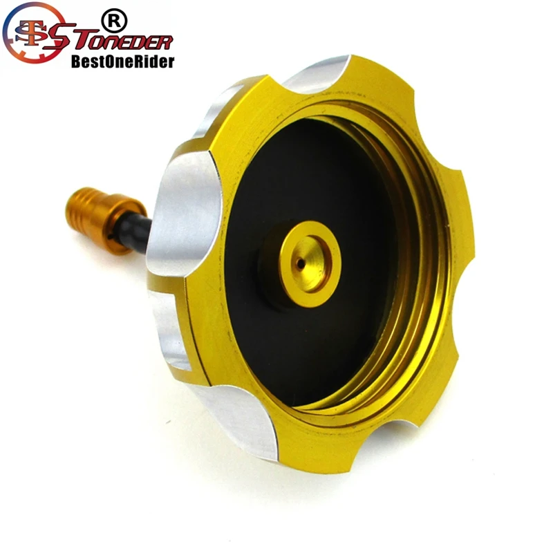 Stoneder CNC золото газовая крышка топливного бака Кепки для Suzuki LTR450 RMZ250 DRZ 400 400E DRZ125 DRZ50 DRZ70 мотоцикла Dirt Pit Bike