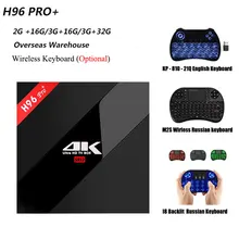 Overseas H96 Pro+ 1000M LAN Amlogic S912 Octa Core CPU TV Box Android 7.1 OS BT 4.1 2.4GHz + 5.0GHz WiFi Mini PC Media Player