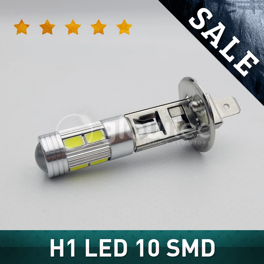 

1PC Super Bright H1 10 SMD 5630 5730 Car Auto Fog Light Bulb Lamp DC12V GLOWTEC