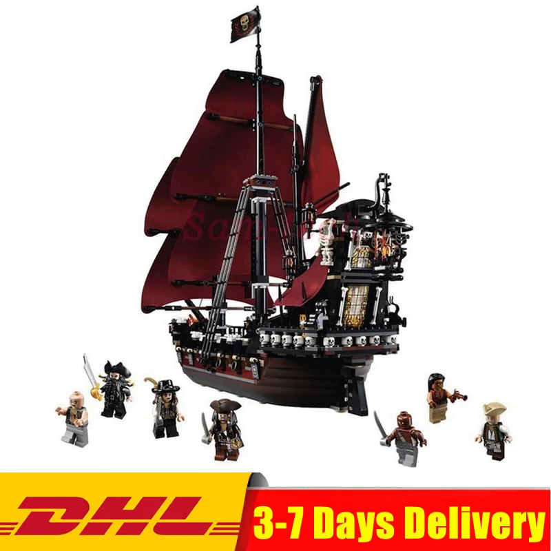 

Compatible with Legoinglys 4195 Queen Anne's Revenge Pirates of The Caribbean Ship Building Block Set Educational Birthday Toy