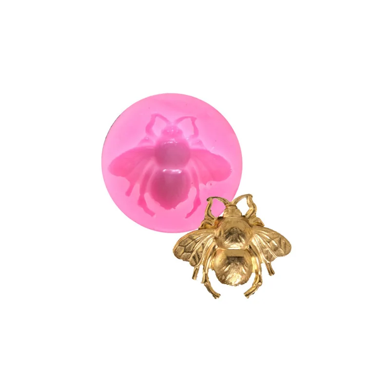 3D Bumble Bee торт силиконовые формы помадные конфеты шоколад Fimo глина плесень Кухня