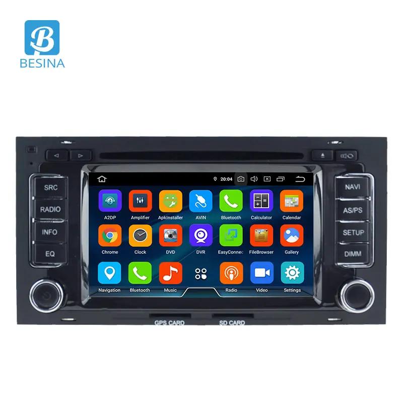 Cheap Besina 7 2 Din Android 9.0 Car DVD Player For VW Touareg Multivan T5 2002-2010 GPS Navi Radio 4G+32G Multimedia Octa Core Stereo 1